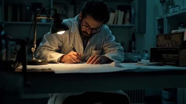 The writer sat at their desk in the dim light of the evening, surrounded by scattered papers and a steaming cup of coffee, as the quiet of the night inspired creativity and reflection.