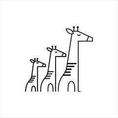 Giraffe vector illustration