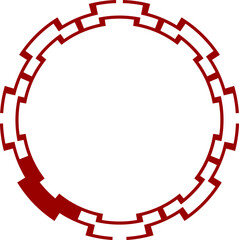Chinese New Year Circle Frame