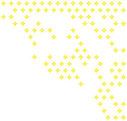 Glitter gold ornament corner border