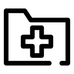 medical dashed line icon