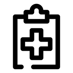 Obraz premium medical dashed line icon