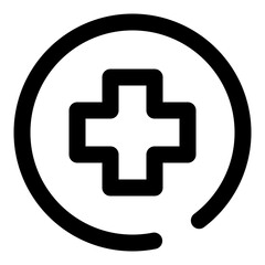 Obraz premium medical dashed line icon