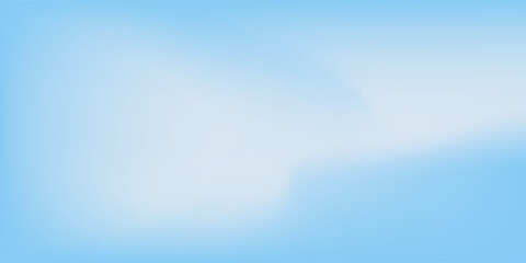 Aesthetic clear blue sky set. Summer season blue pastel colored vertical vector banner. Blurred sky gradient background. Simple soft light backdrop