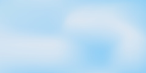 Aesthetic clear blue sky set. Summer season blue pastel colored vertical vector banner. Blurred sky gradient background. Simple soft light backdrop