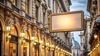 Luxury shopping street sign in Milan, Italy , luxury, Monte Napoleone, fashion, exclusive, high-end, designer, brands