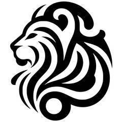 Lion symbol silhouette