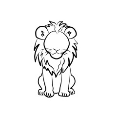 Lion illustration hand drawn, lion sketch transparent background