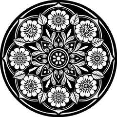 Premium mandala pattern. Golden circle ornament. A design element for a creative idea