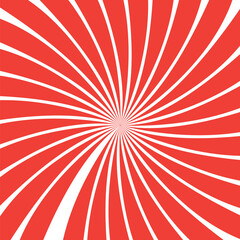 Red background with red sun rays. Abstract summer sun shine. 
