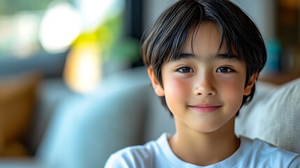 Child portrait, smiling
