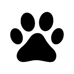 dog paw print icon for pet shop logo