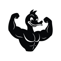 black and white rooster vector illustration