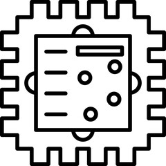 Fototapeta premium Chip Icon