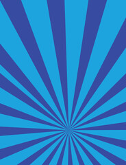 Blue shining light star burst background