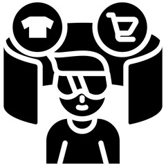 Virtual Shopping Icon
