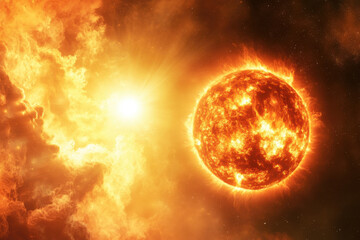 The Sun, and the Burning Heatwave Hot Sun