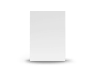 Blank Book Cover Mockup Isolated