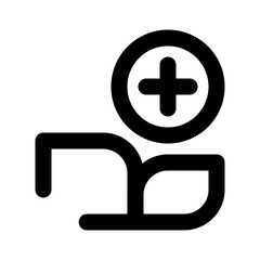 medical dashed line icon