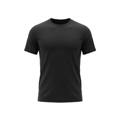Naklejka premium Black T-Shirt Mockup: Apparel Design Template