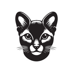 Fossa Vector - Minimalist Fossa Silhouette - Fossa Illustration - Fossa Design.