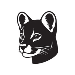 Fossa Vector - Minimalist Fossa Silhouette - Fossa Illustration - Fossa Design.