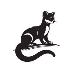 Fossa Vector - Minimalist Fossa Silhouette - Fossa Illustration - Fossa Design.