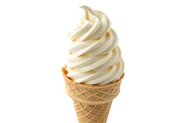 vanilla ice cream isolated PNG