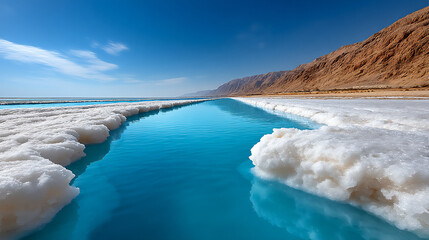 dead sea: salt formations