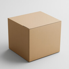 cardboard box isolated on white