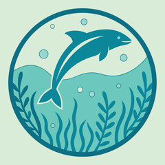 Dynamic Fish in Motion Silhouette Black Aquatic Icon