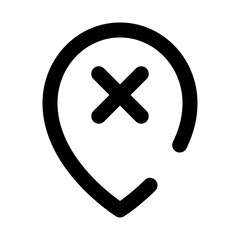 Obraz premium location and map dashed line icon