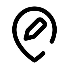 location and map dashed line icon