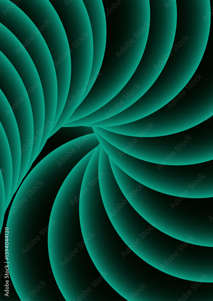 Fototapete abstract background with concentric circles with a neon blue glow effect. modern minimalist cover te