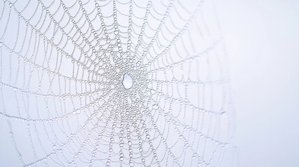Dew-kissed spiderweb intricate design