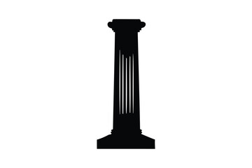 Column icon silhouette