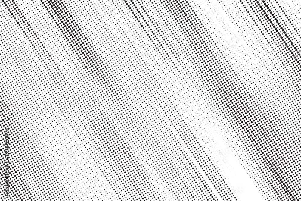 Poster Monochrome Dots Background. Fade Texture. Vintage Pop-art Backdrop. Grunge Black and White Overlay. Vector illustration.