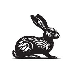 Hare Vector - Minimalist Hare Design - Hare Vector - Illustration of Hare.