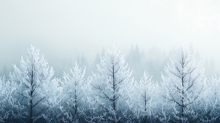 Frosted Forest Scene