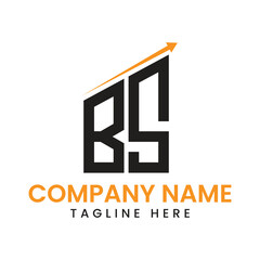 Obraz premium Minimalist Arrow Growth Logo Design