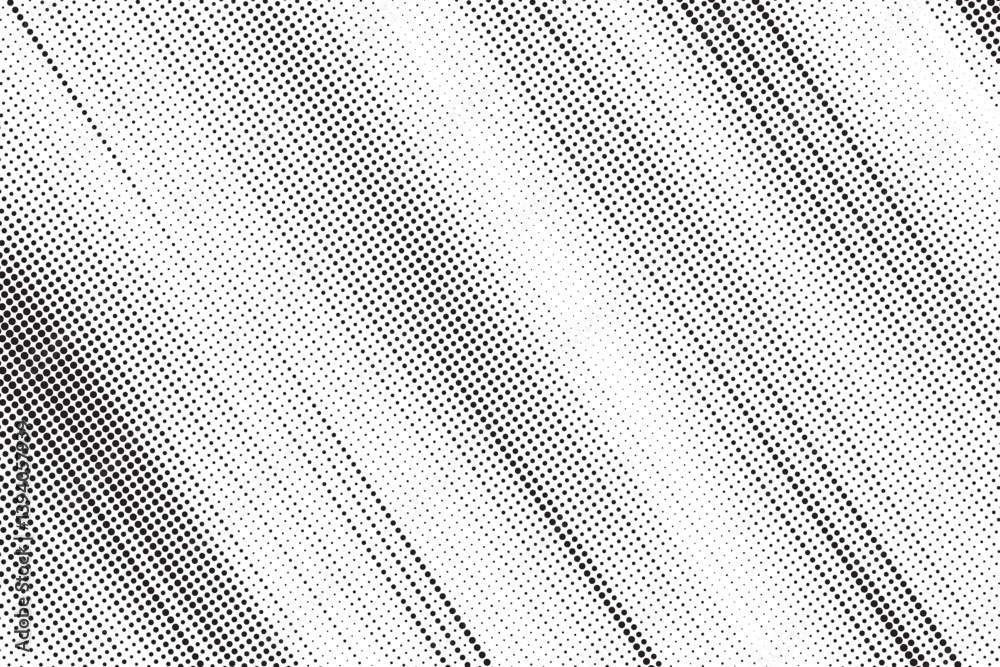 Poster dots halftone black and white pattern. gradient grunge texture background. dots pop art comics sport