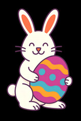 easter bunny with egg