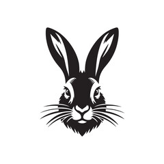 Jack rabbit Silhouette - Minimalist Jack rabbit Design - Jack rabbit vector - Illustration of Jack Rabbit.