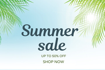 Obraz premium Summer Sale Discount Illustration 5% discount