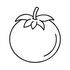 cherry tomato icon, cherry tomato line art - simple line art of cherry tomato, perfect for cherry tomato logos and icons