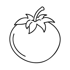 cherry tomato icon, cherry tomato line art - simple line art of cherry tomato, perfect for cherry tomato logos and icons