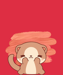 an adorable hamster doing a cute pose