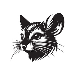 Jerboa Vector Silhouette - Minimalist Jerboa Design - Illustration of Jerboa.