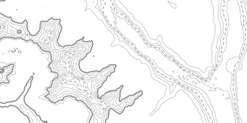 Abstract Vector Earth Relief Map Illustrating Conceptual Elevation Changes with Fluid Lines and Dynamic, Geometric Patterns to Capture Natural Terrain