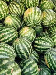 lots of ripe watermelon fruits for cooking as background